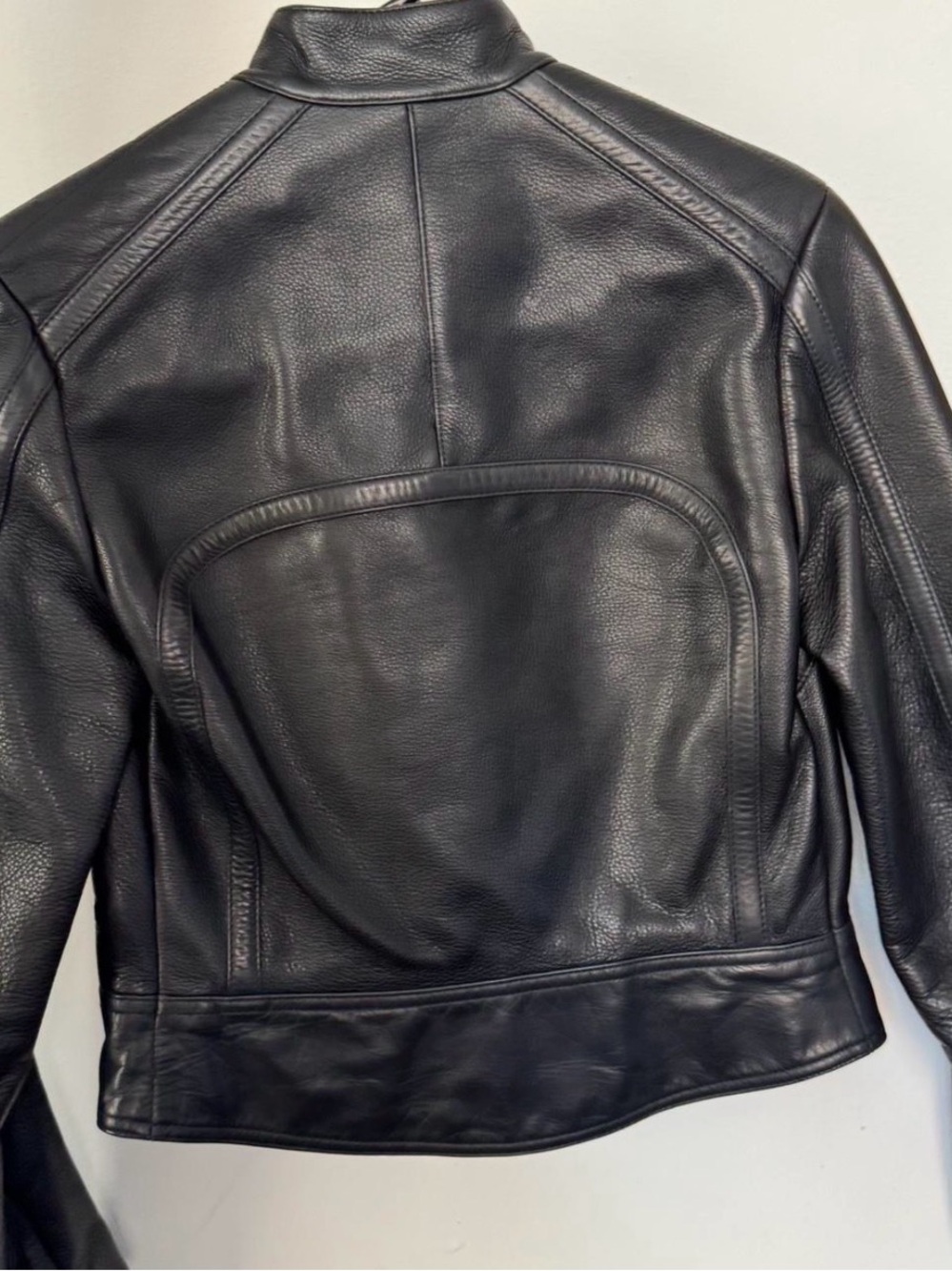 Balenciaga Black Leather Cropped Jacket - Picture 4 of 7